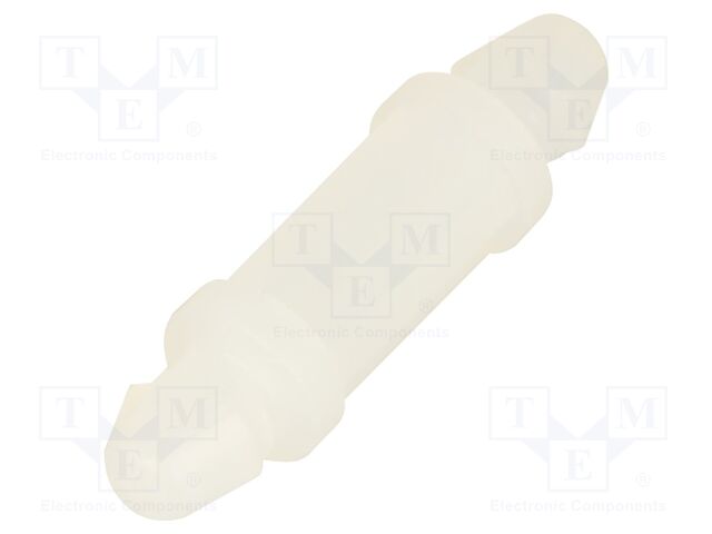 PCB distance; polyamide 66; L: 12mm; latch/latch; Colour: natural