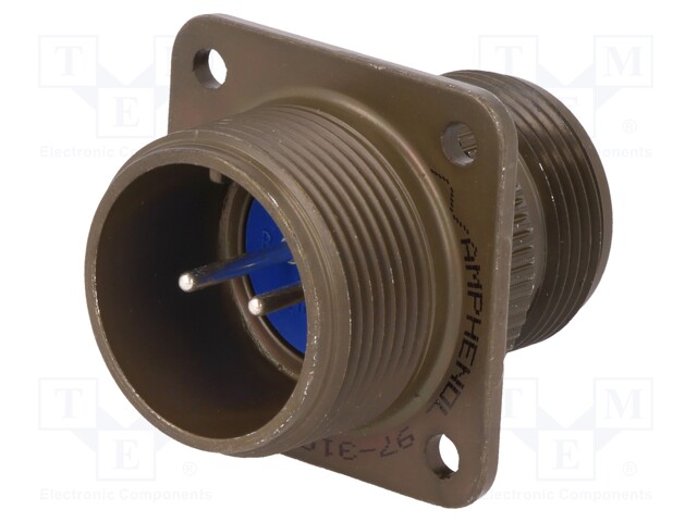 Connector: circular; Series: 97; socket,plug; male; PIN: 2; 13A