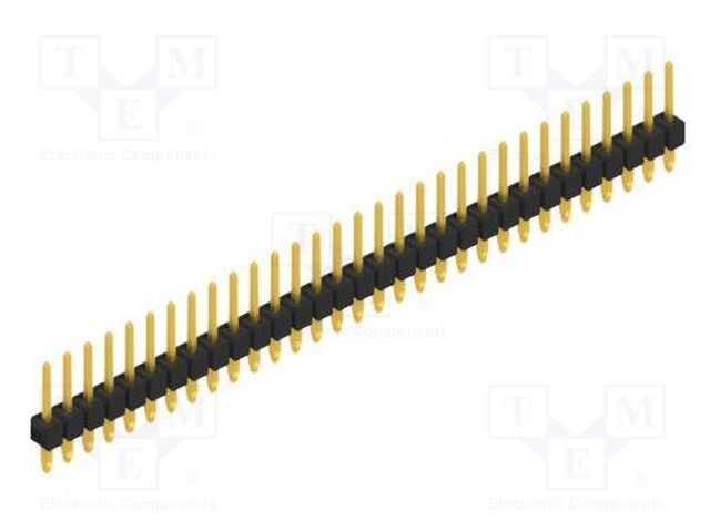 Connector: pin strips; pin header; male; PIN: 31; 2.54mm; THT; 1x31