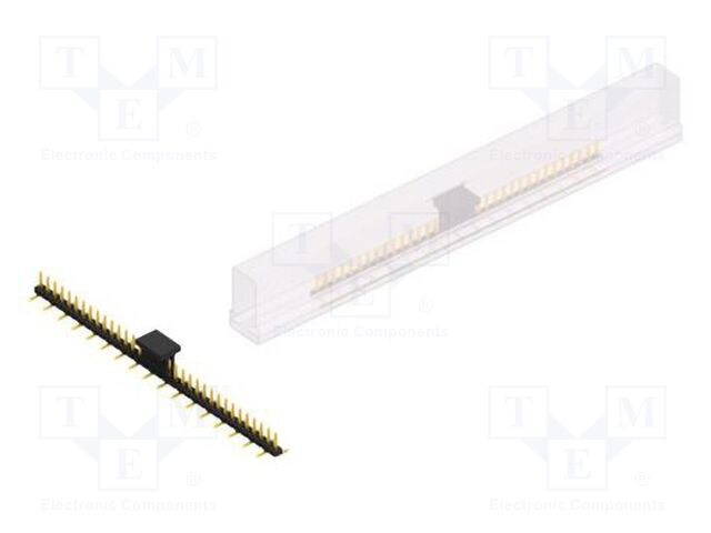 Connector: pin strips; pin header; male; PIN: 34; 2mm; SMT; 1x34