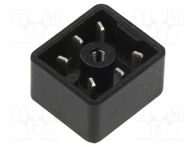 Connector: rectangular; male; PIN: 6; 6A; IP65; tinned; soldering