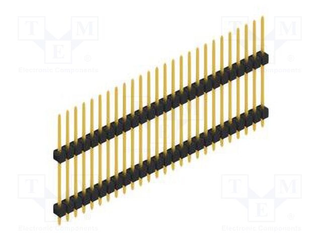 Connector: pin strips; pin header; male; PIN: 26; 2.54mm; THT; 1x26