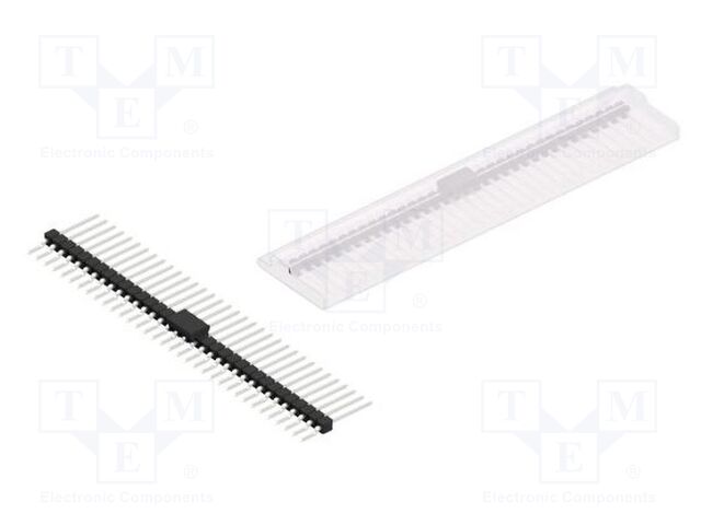 Connector: pin strips; pin header; male; PIN: 34; 2.54mm; SMT; 1x34
