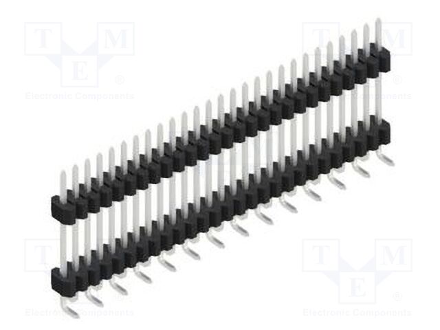 Connector: pin strips; pin header; male; PIN: 27; 1.27mm; SMT; 1x27