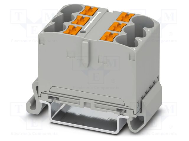 Splice terminal: rail; 57A; 800V; push-in; PA; L: 25.1mm; 0.5÷16mm2