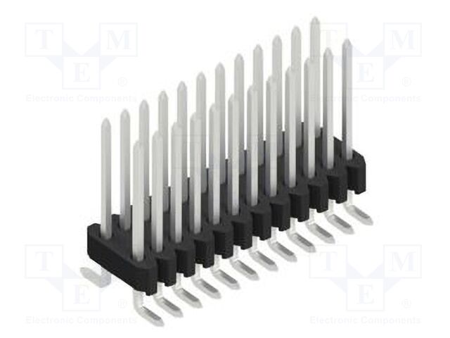 Connector: pin strips; pin header; male; PIN: 24; 1.27mm; SMT; 2x12