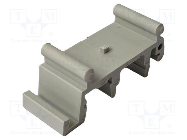 DIN rail mounting bracket; Body: grey