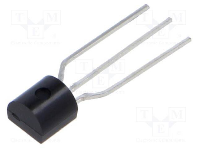 Transistor: NPN; bipolar; 50V; 0.15A; 0.25W; TO92