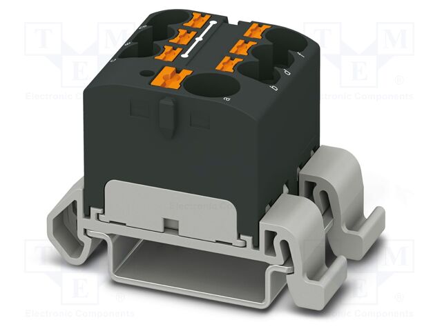 Splice terminal: rail; 32A; 800V; push-in; PA; 0.2÷6mm2; W: 27.9mm