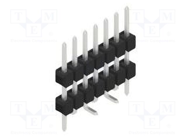 Connector: pin strips; pin header; male; PIN: 7; 2.54mm; SMT; 1x7