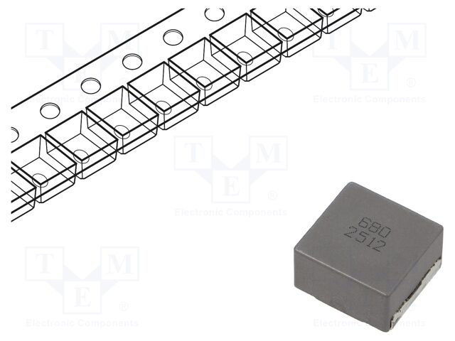Inductor: wire; SMD; 68uH; ±20%; 23.5x22x12.6mm