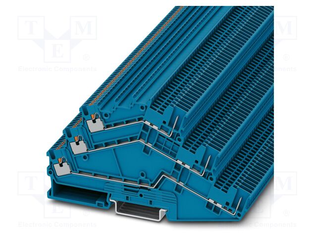 Splice terminal: rail; PTS; PA; L: 64.3mm; terminals: 6; W: 3.5mm