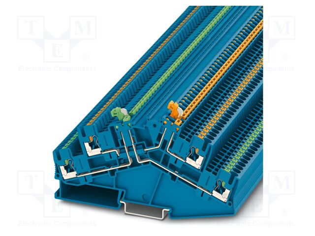 Splice terminal: rail; PA; L: 63.1mm; terminals: 4; W: 5.2mm