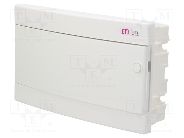 Enclosure: for modular components; IP40; white; No.of mod: 18