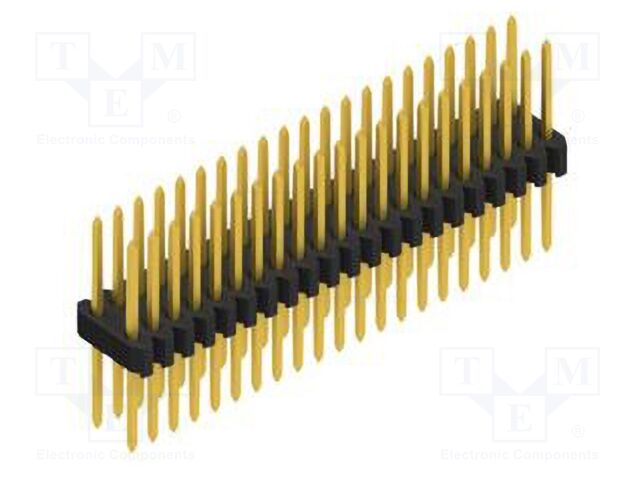 Connector: pin strips; pin header; male; PIN: 42; 1.27mm; THT; 2x21