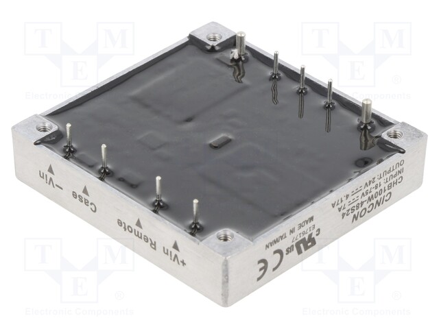 Converter: DC/DC; 100W; Uin: 18÷75V; 24VDC; Iout: 4.17A; 95g; 250kHz
