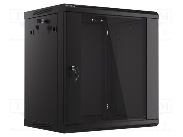 Enclosure: rack cabinet; Standard: 19"; 12U; black; Z: 450mm