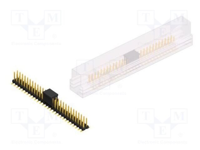 Connector: pin strips; pin header; male; PIN: 56; 2.54mm; SMT; 2x28