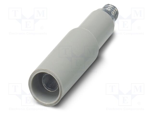 Test socket; W: 6mm; H: 6mm; Body: grey
