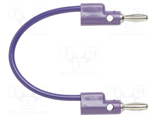 Test lead; 60VDC; 30VAC; 15A; Len: 0.102m; violet; Series: B