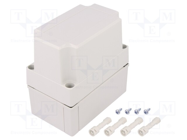 Enclosure: multipurpose; X: 80mm; Y: 130mm; Z: 125mm; MNX; grey; IK08