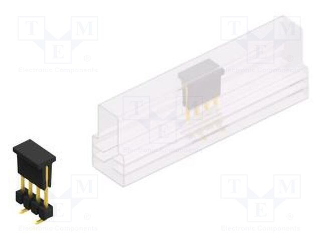 Connector: pin strips; pin header; male; PIN: 4; 2.54mm; SMT; 1x4