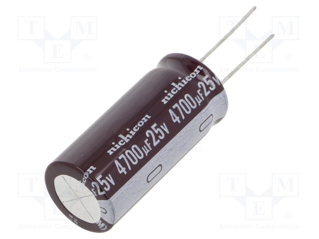 Capacitor: electrolytic; low impedance; THT; 4700uF; 25VDC; ±20%