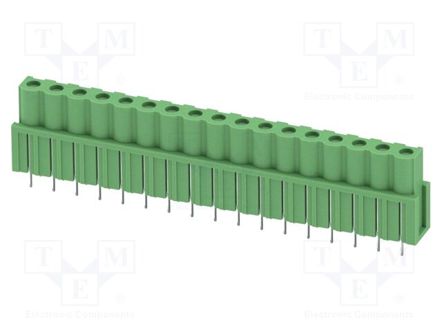 PCB headers, nominal cross section: 2.5 mm?, color: green, n