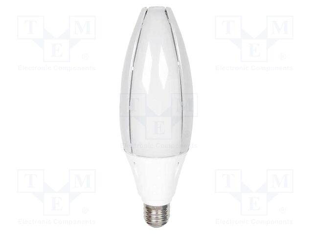 LED lamp; neutral white; E40; 220÷240VAC; 6500lm; 60W; 300°; 4000K