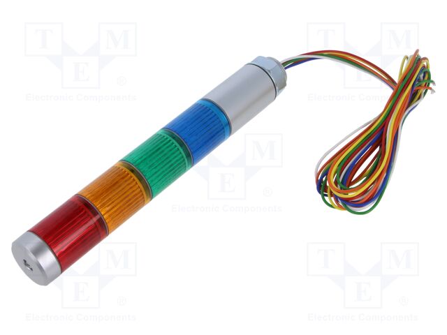 Signaller: signalling column; LED; red/amber/green/blue; 24VDC