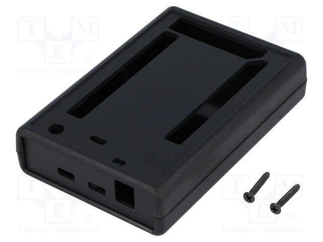 Enclosure: for computer; A000062,ARDUINO DUE; ABS; black; X: 75mm