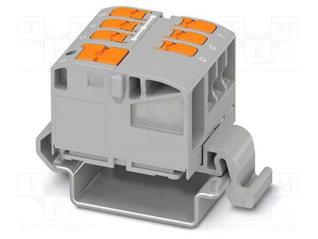 Splice terminal: rail; 24A; 690V; push-in; PA; L: 29.2mm; 0.14÷4mm2