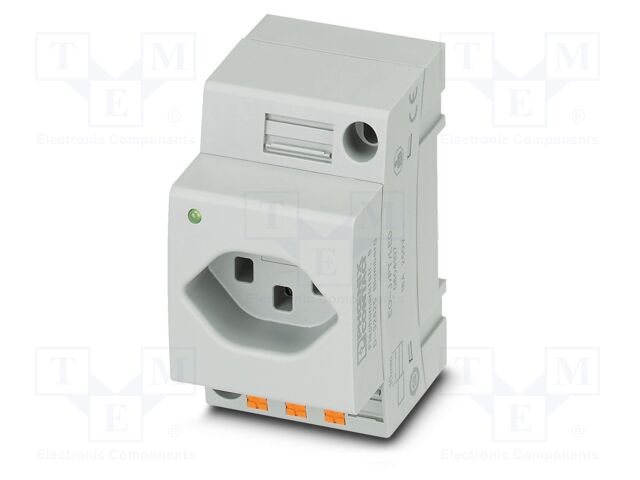 Connector: AC supply; socket; female; 16A; PIN: 3; push-in; 250VAC