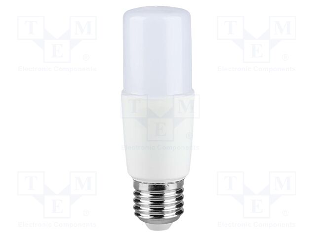 LED lamp; neutral white; E27; 220÷240VAC; 660lm; P: 7.5W; 230°; IP20