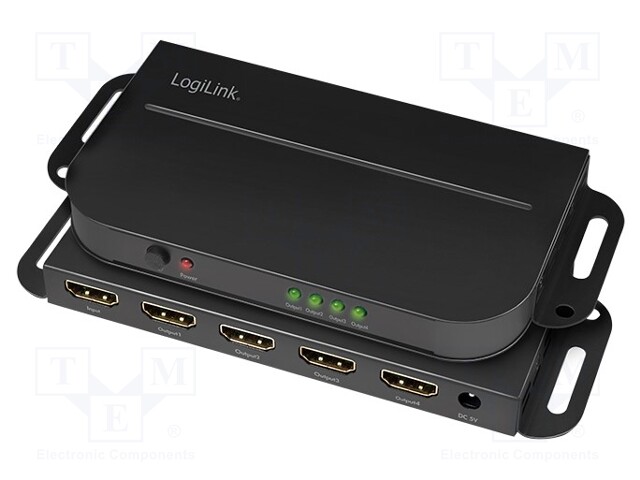 Switch; 4k,HDCP 2.2,HDMI 2.0,with holder; Colour: black