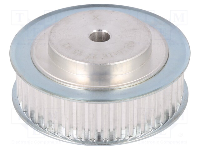Belt pulley; T5; W: 16mm; whell width: 27mm; Ø: 66mm; aluminium; ZRS