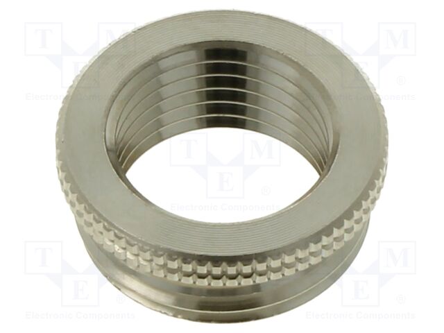 Thread adapter; Int.thread: PG9; Ext.thread: M20; brass; Pitch: 1.5