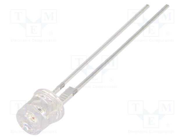 LED; red; 5mm; 5800÷7000mcd; 140°; Front: flat; 2.3÷2.8VDC; -30÷85°C
