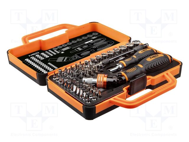 Kit: screwdriver bits; Kit: 1/4' bits,screwdriving grip; bag
