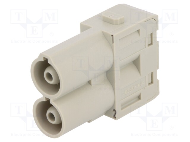Connector: rectangular; module; male; Han Modular 70A; PIN: 2; 70A