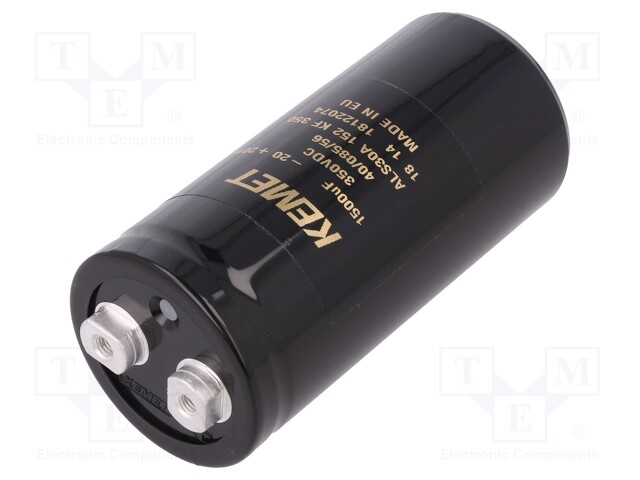 Capacitor: electrolytic; 1500uF; 350VDC; Leads: screw; ESR: 77mΩ