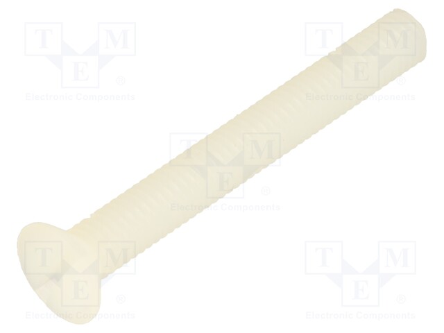 Screw; M6x50; 1; Head: countersunk; slotted; 1,8mm; polyamide