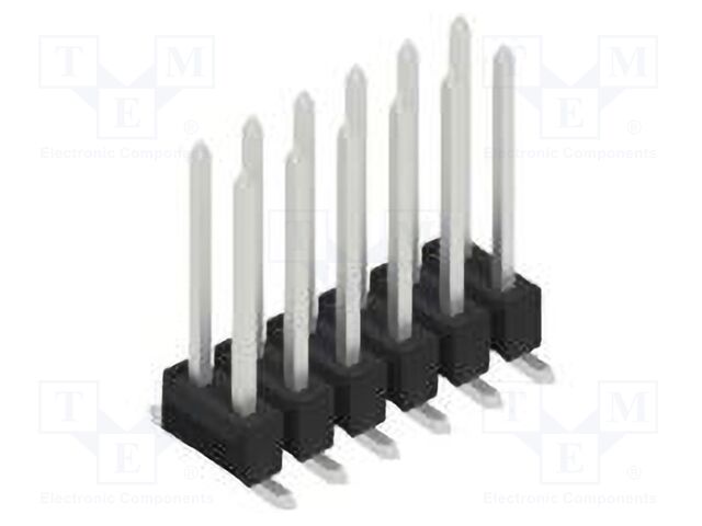Connector: pin strips; pin header; male; PIN: 12; 2.54mm; SMT; 2x6