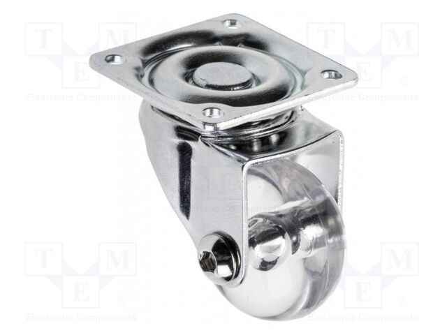 Furniture wheel; Ø: 35mm; without rest position