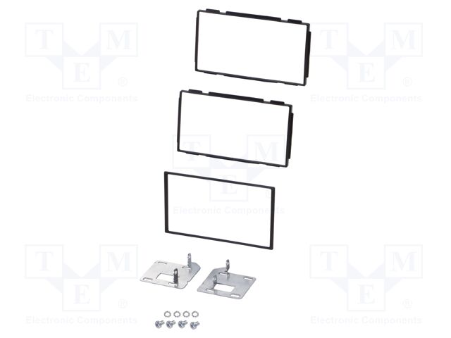 Radio frame; Nissan; 2 DIN; black