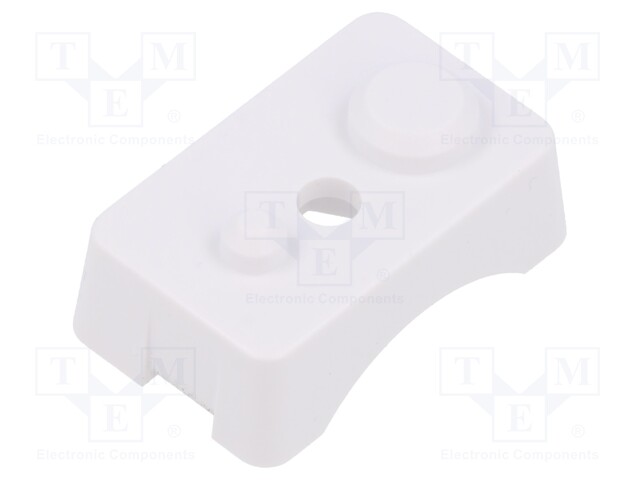 Clip; ABS; white; 10pcs.