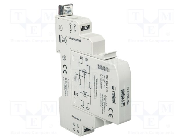 Surge arrester; In 8/20us: 20kA; for DIN rail mounting; -40÷80°C