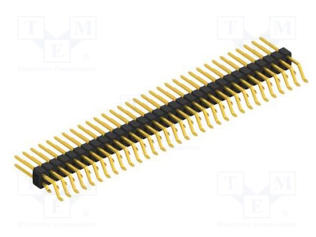 Connector: pin strips; pin header; male; PIN: 64; 2.54mm; SMT; 2x32