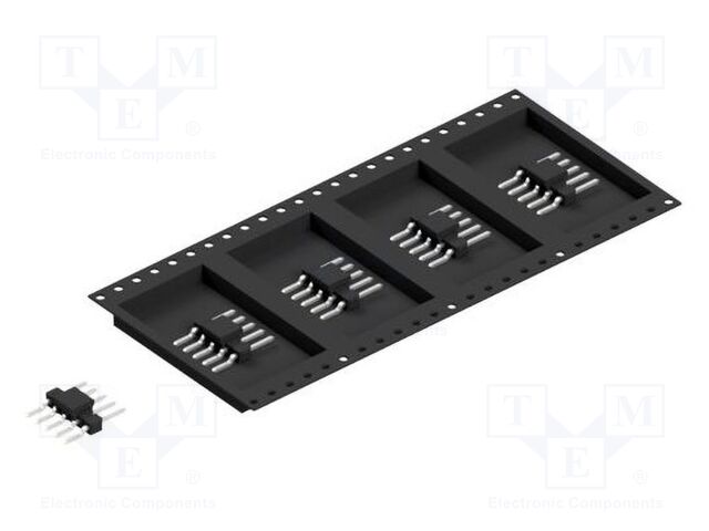 Connector: pin strips; pin header; male; PIN: 5; 2.54mm; SMT; 1x5