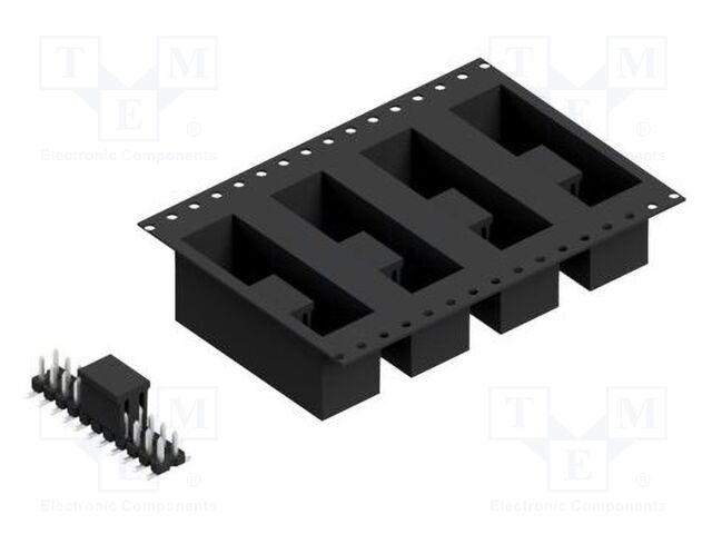 Connector: pin strips; pin header; male; PIN: 22; 2.54mm; SMT; 2x11